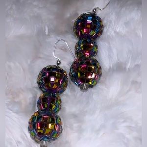 Disco ball earrings to complete your night out on the town 😊